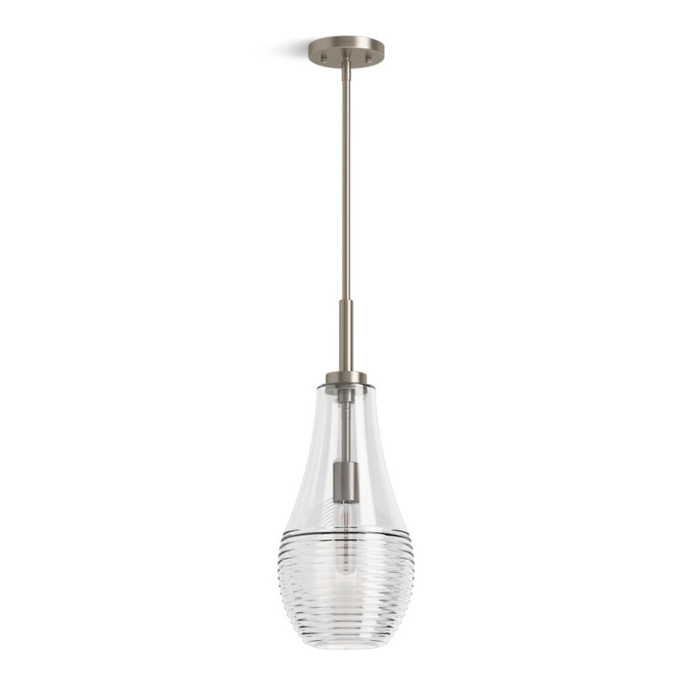 Kohler® K-42196-PE01-BNL Simplice™ 8" Teardrop Pendant, Brushed Nickel