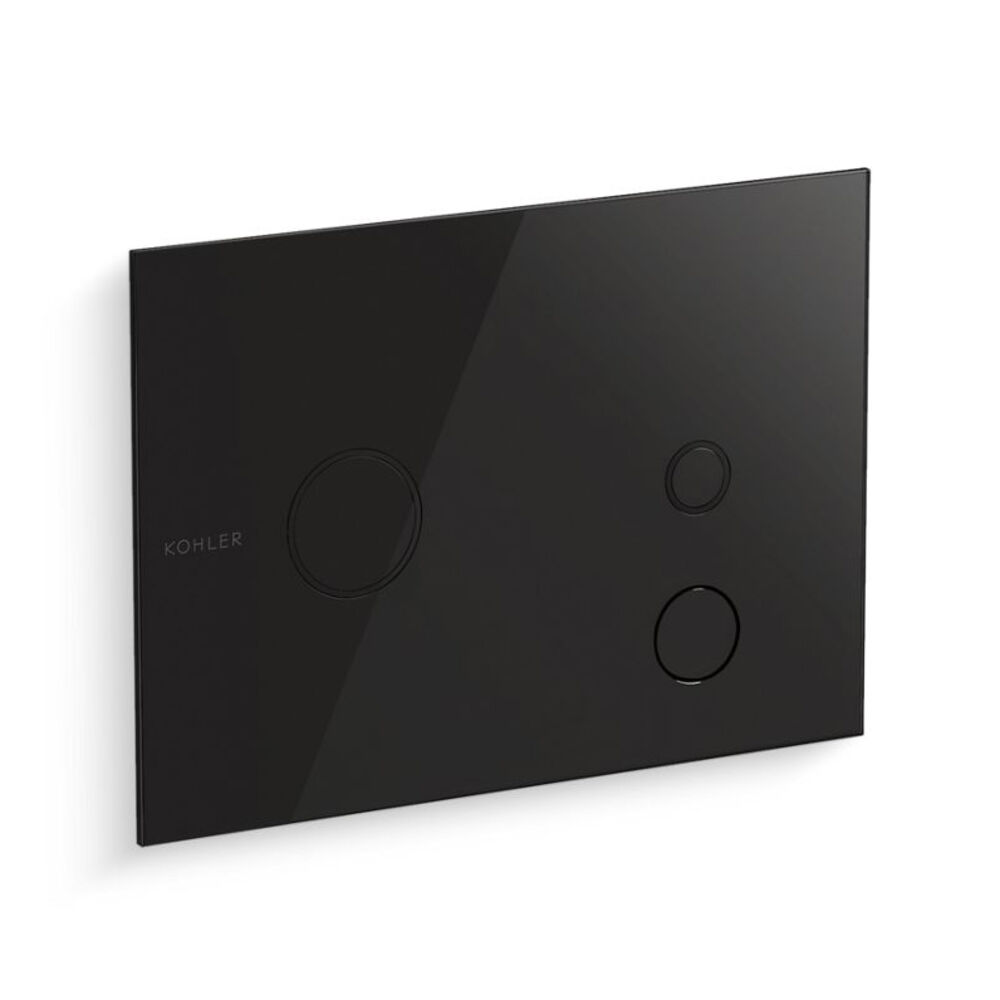 Kohler® K-78041-7 Summon™ Dual-flush Touchless Actuator Plate for 2 x 4" In-wall Tank and Carrier System, Black Black