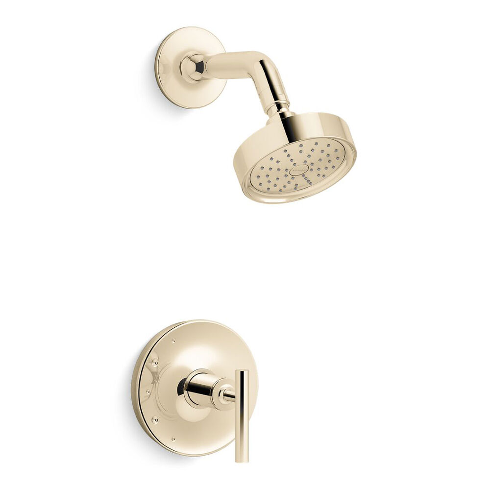 Kohler® K-TS14422-4G-AF Purist® Rite-temp® Shower Trim Kit w/ Lever Handle, 1.75 gpm, Vibrant French Gold
