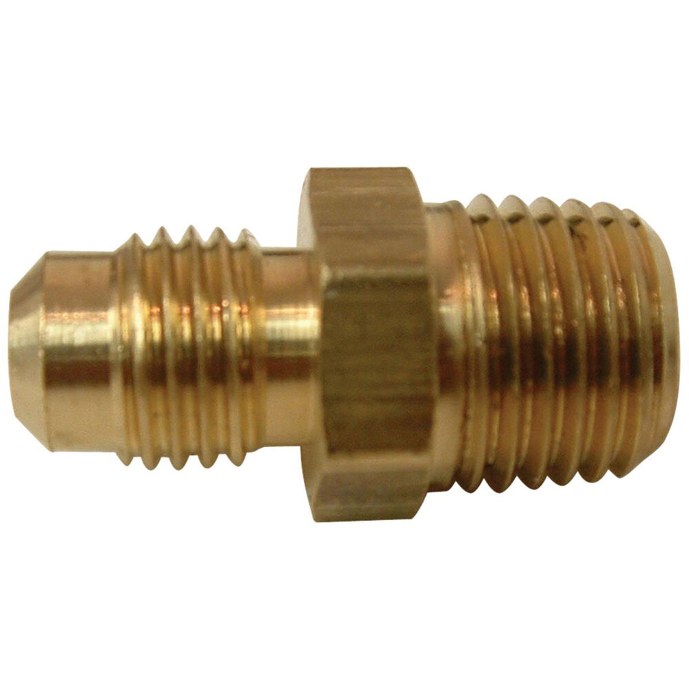 Sioux Chief 975-41102001 Straight MIP Adapters, 3/8 x 1/2" Flare x MIP End Style, Brass