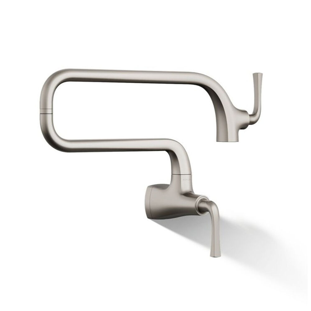 Kohler® 22066-VS Graze® Wall-Mount Pot Filler, 3.2 gpm, Vibrant Stainless