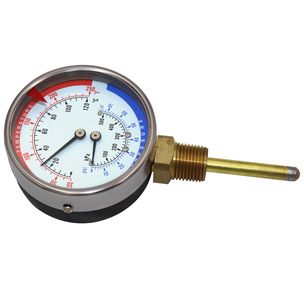 PTC14401 0-75 Lb 30-250F 1/2" NPT BTM Tridicator