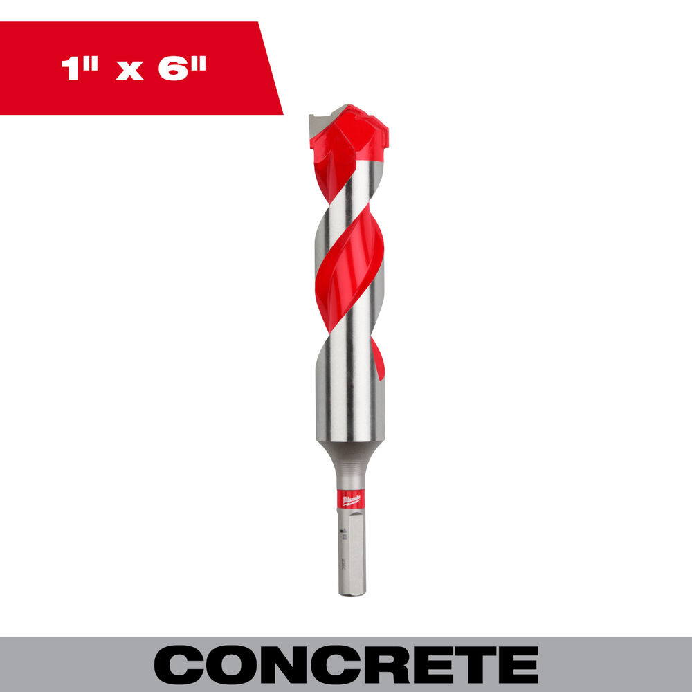 Milwaukee® Tool 48-20-9049 Single Ended Hammer Drill Bit, Carbide Cutting Edge