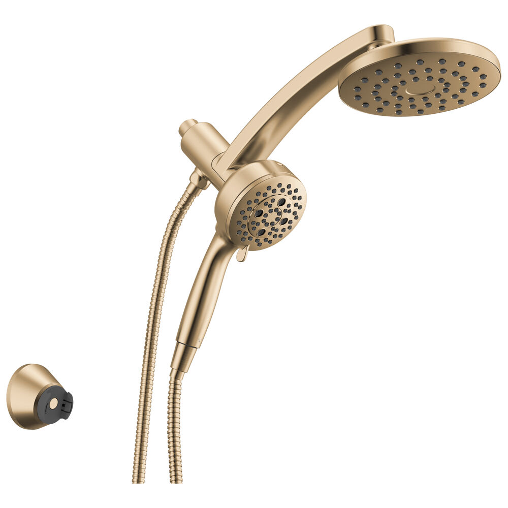 DELTA® 58600-CZ-PR25 PivotPro™ 3-In-1 Combination Shower, 6 Sprays, 2.5 gpm, Wall Mount, Lumicoat® Champagne Bronze