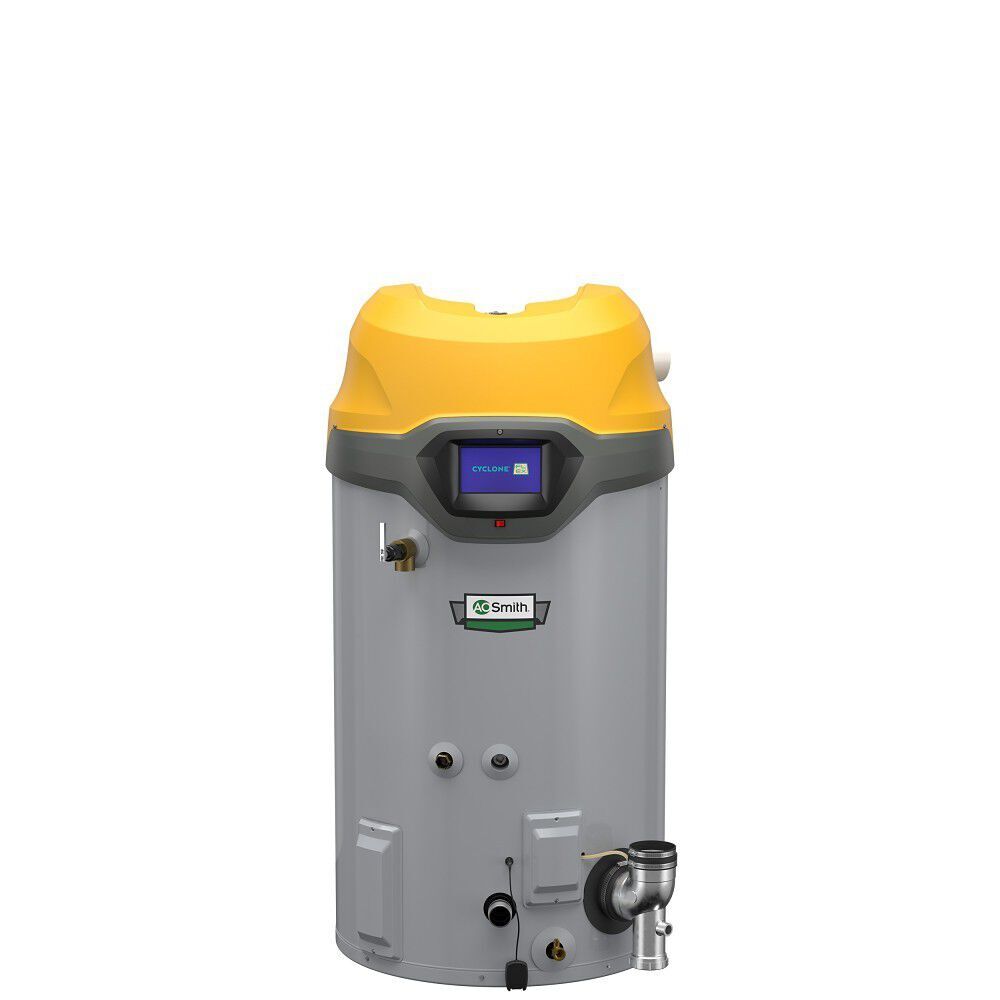 A.O Smith BTH 120 Cyclone® FLEX™ 60-Gallon Condensing Commercial Gas Water Heater with Adaptive Gas Technology, NG/LP, 120,000 Btu/hr