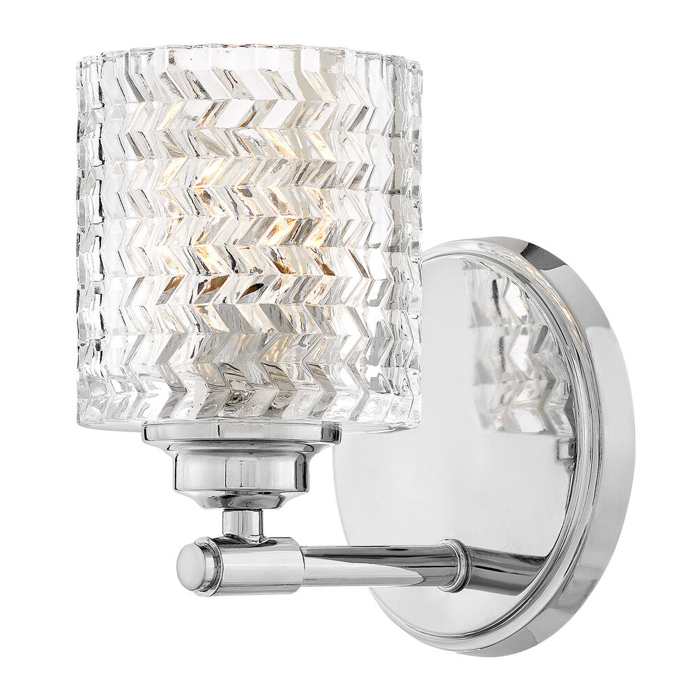 Hinkley® 5040CM Elle Small Single Light Vanity, 1 Bulb, Chrome
