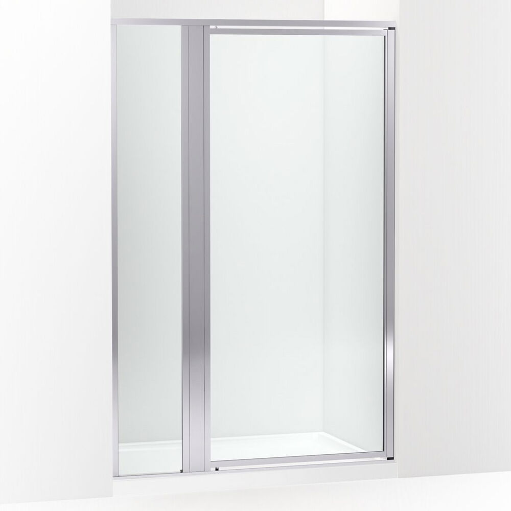 Sterling® 33617-3G05-SH Attend® 72" H Pivot Shower Door w/ 1/8"-Thick Glass, Bright Silver