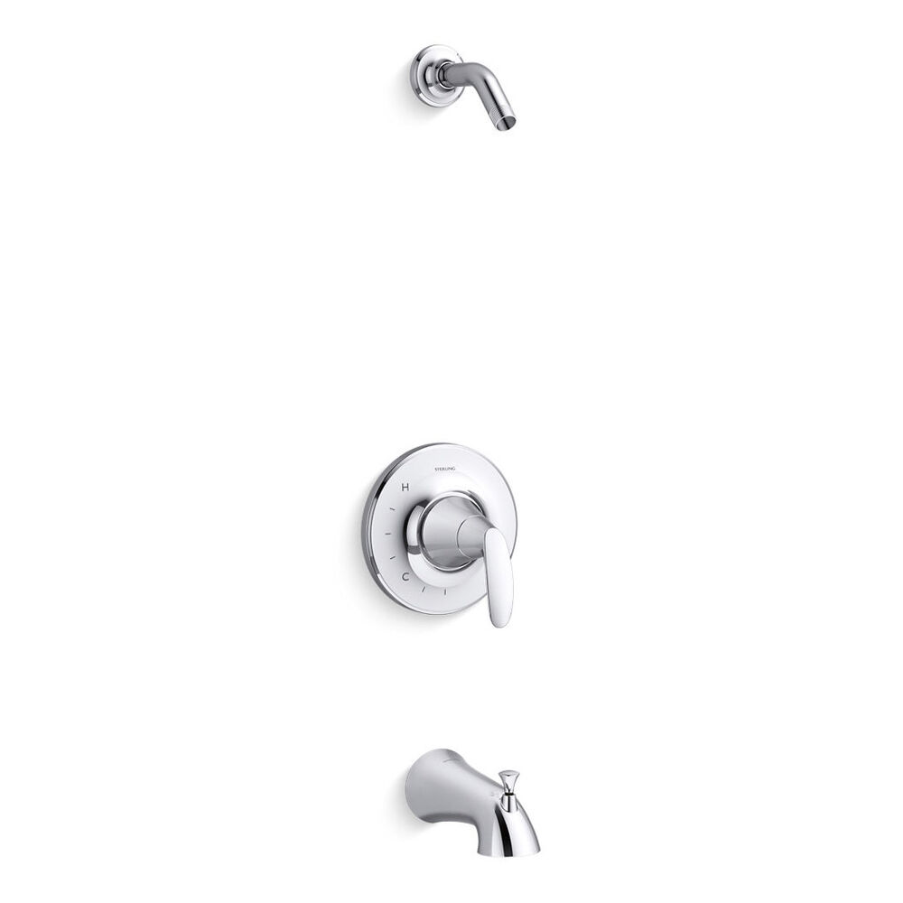 Sterling® TLS24820-4-CP Valton® Rite-Temp® Bath and Shower Faucet Trim Set, without Showerhead, Polished Chrome