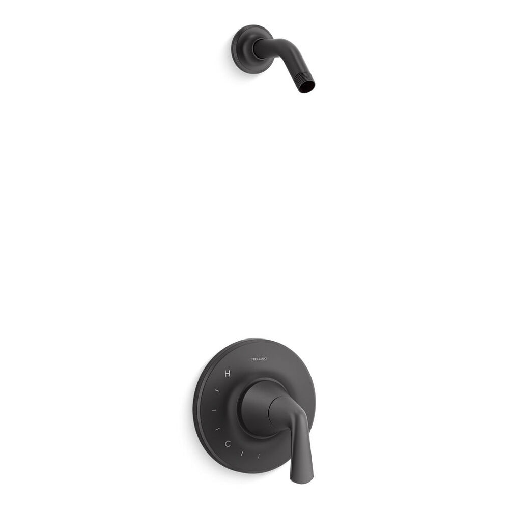 Sterling® TLS27372-4-BL Medley® Rite-Temp® Shower Trim Set, without Showerhead, Matte Black