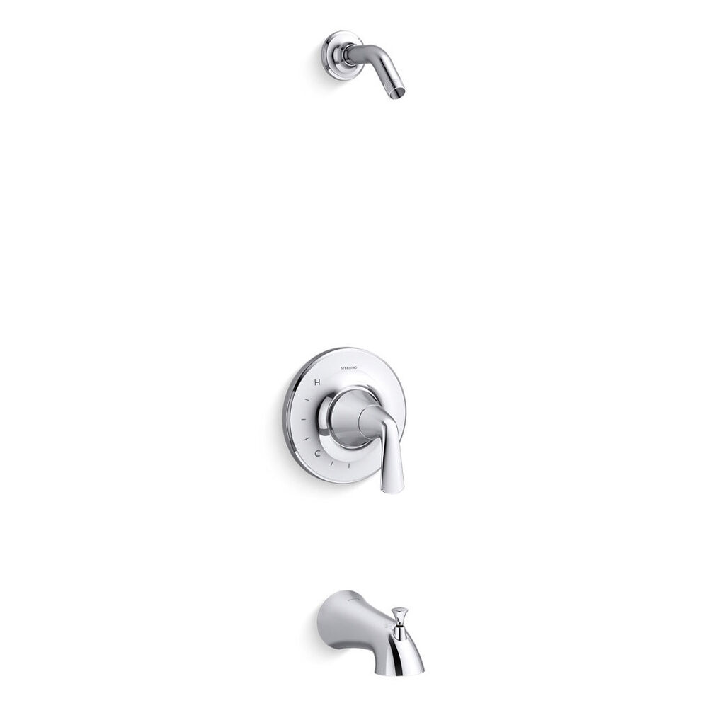 Sterling® TLS27377-4-CP Medley® Rite-Temp® Bath and Shower Trim Set, without Showerhead, Polished Chrome