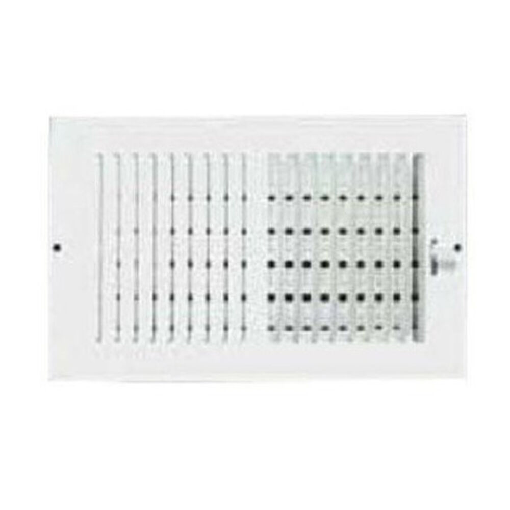 Metal-Fab MFSCR106W2 10x6" 2-Way Sidewall and Ceiling Regiser, White
