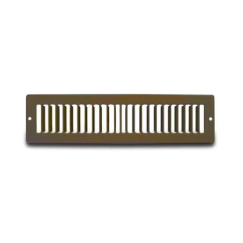 Metal-Fab MFTSG122B 12x2" Toe Space Grille, Brown