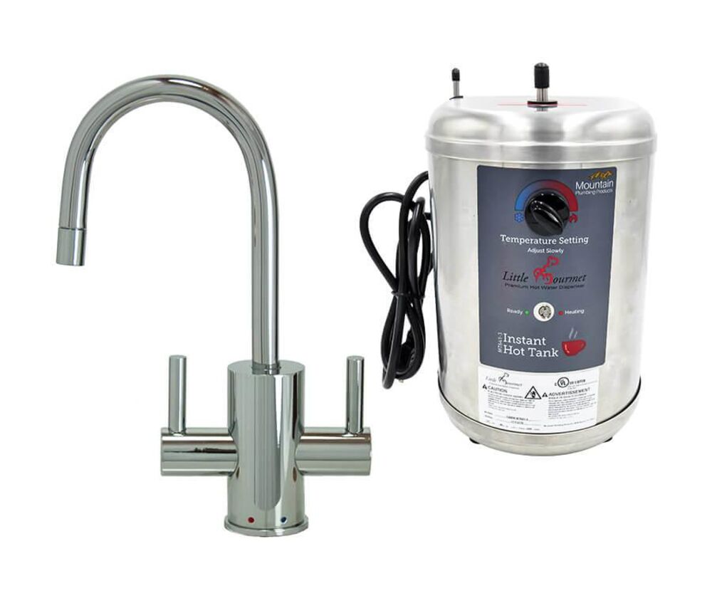 MT1841DIY-NL/PVDBRN Francis Anthony Hot/Cold Mini Dispenser Faucet w/ Heating Tank, Polished Nickel