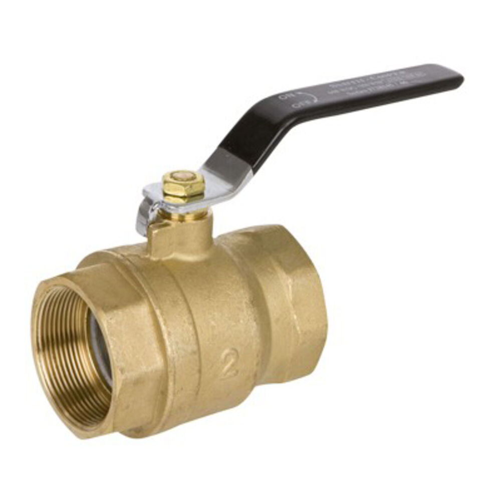 01728145M 1-1/2" Threaded Full Port Leaded Brass Ball Valve, 600 psi