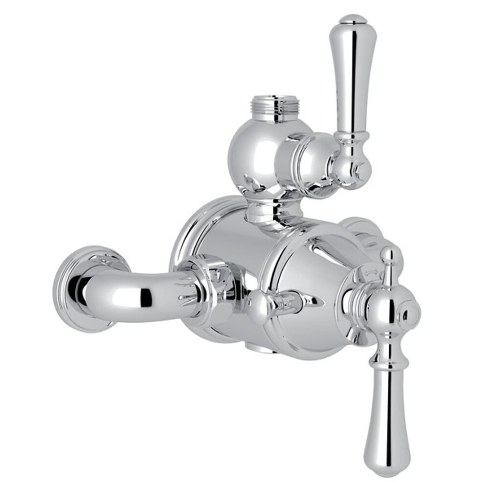 Perrin & Rowe U.5751LS-APC Thermostatic Trim Plate Edwardian Era, 1.75 gpm, Polished Chrome