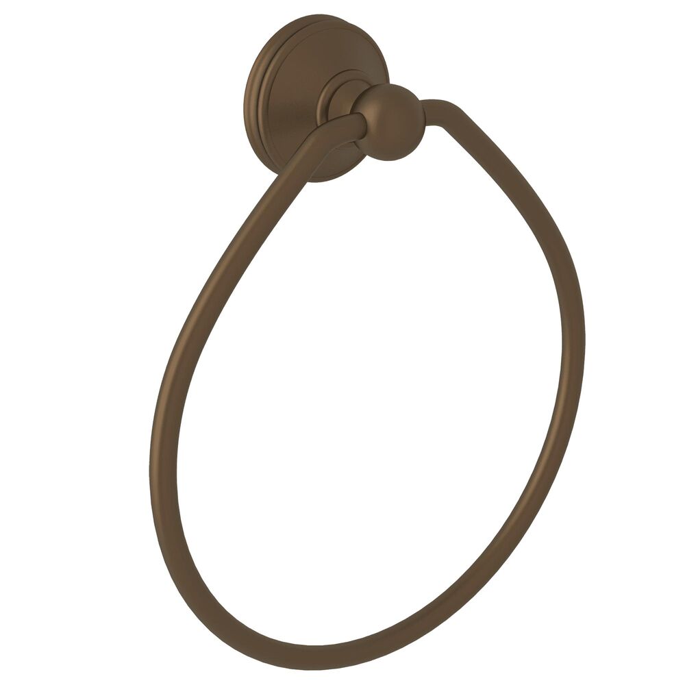 Perrin & Rowe U.6634EB Georgian Era Towel Ring, 8" H, 1-1/8" D, English Bronze
