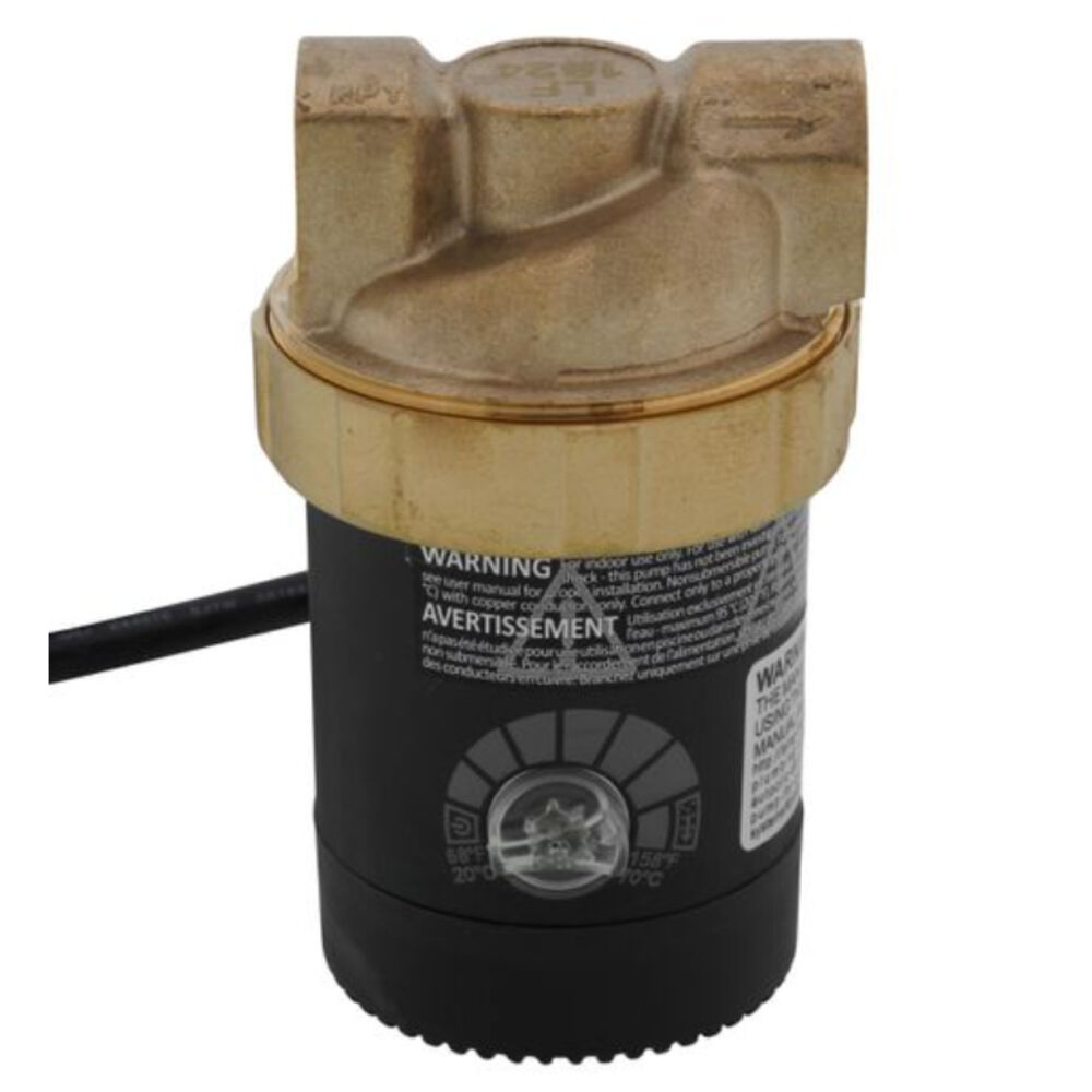 E1-BCTFNRNW-01 Laing Thermotech 60A0G3003 Hot Water Recirculating Pump w/ Adjustable
Thermostat & Plug, 1/2" Thread