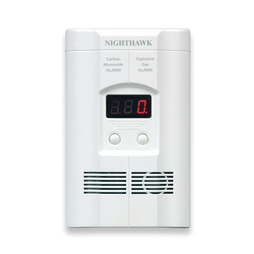 Kidde® Nighthawk™ 900-0113-02 Carbon Monoxide/Gas Plug-In Combination Alarm, Electrochemical Sensor, 9 V DC Battery, LED Display, 85 dB
