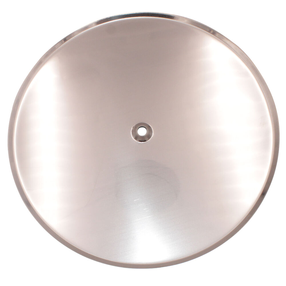 White Racker 451-08 Cleanout Cover Plate - Less Screw, 8" Dia, Stainless Steel