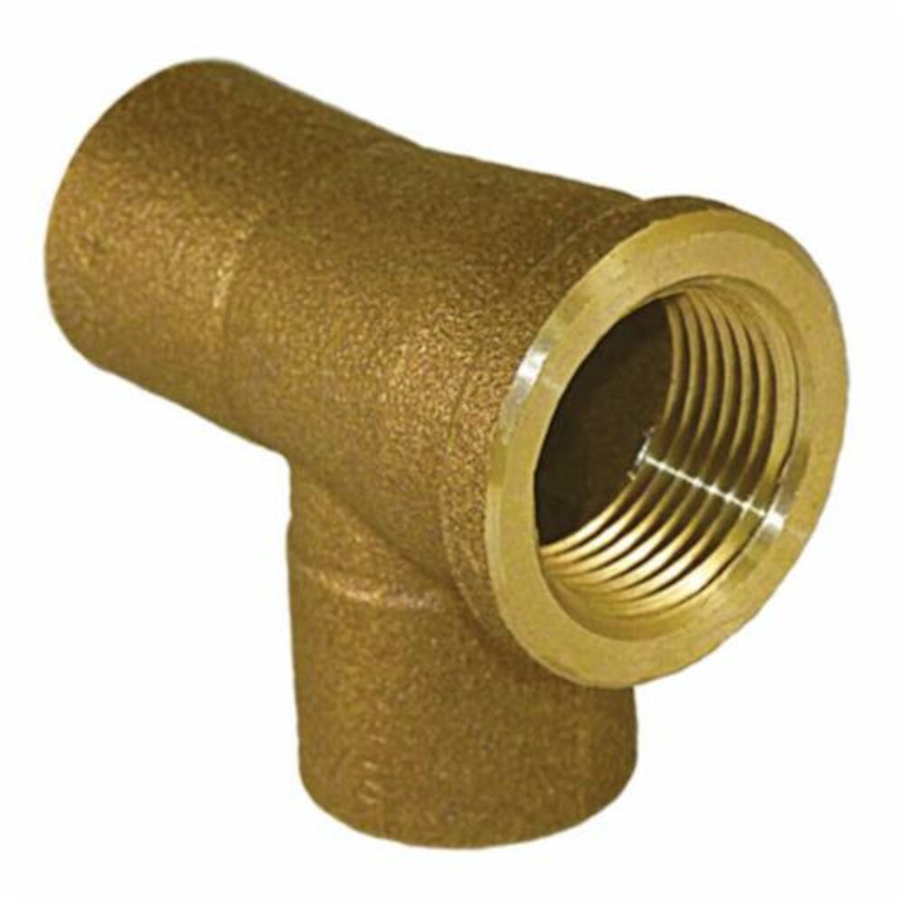 EPC 10056972 4714 Solder Tee, 3/4" Nominal, C x Female x C End Style, Cast Brass, 7/8" OD