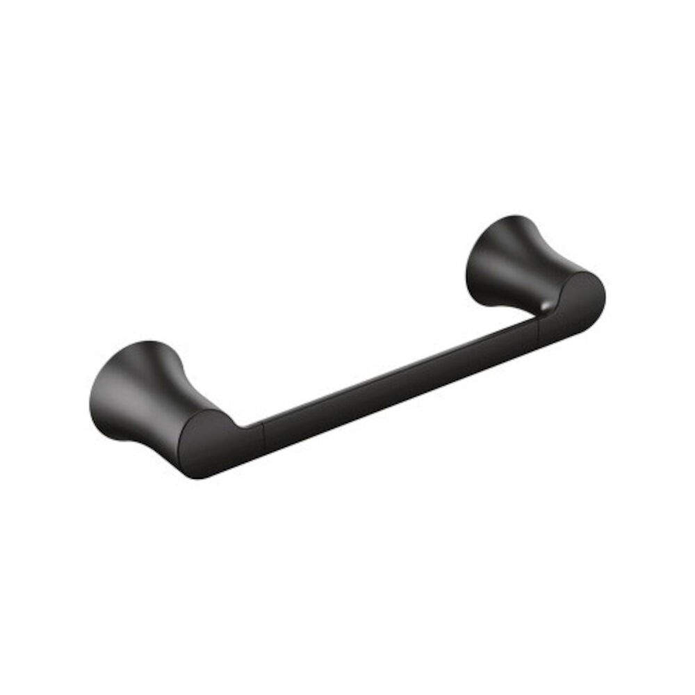 Moen® YB0286BL Doux Matte Black 9 in Hand Towel Bar, Matte Black