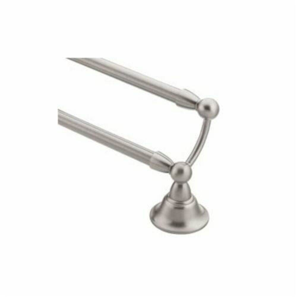 Moen® DN6822BN Sage® Double Towel Bar, 24" L Bar, Brushed Nickel