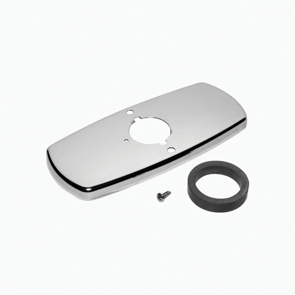 Sloan® 3365302 ETF-607-A 1-Hole Trim Plate Kit, Polished Chrome