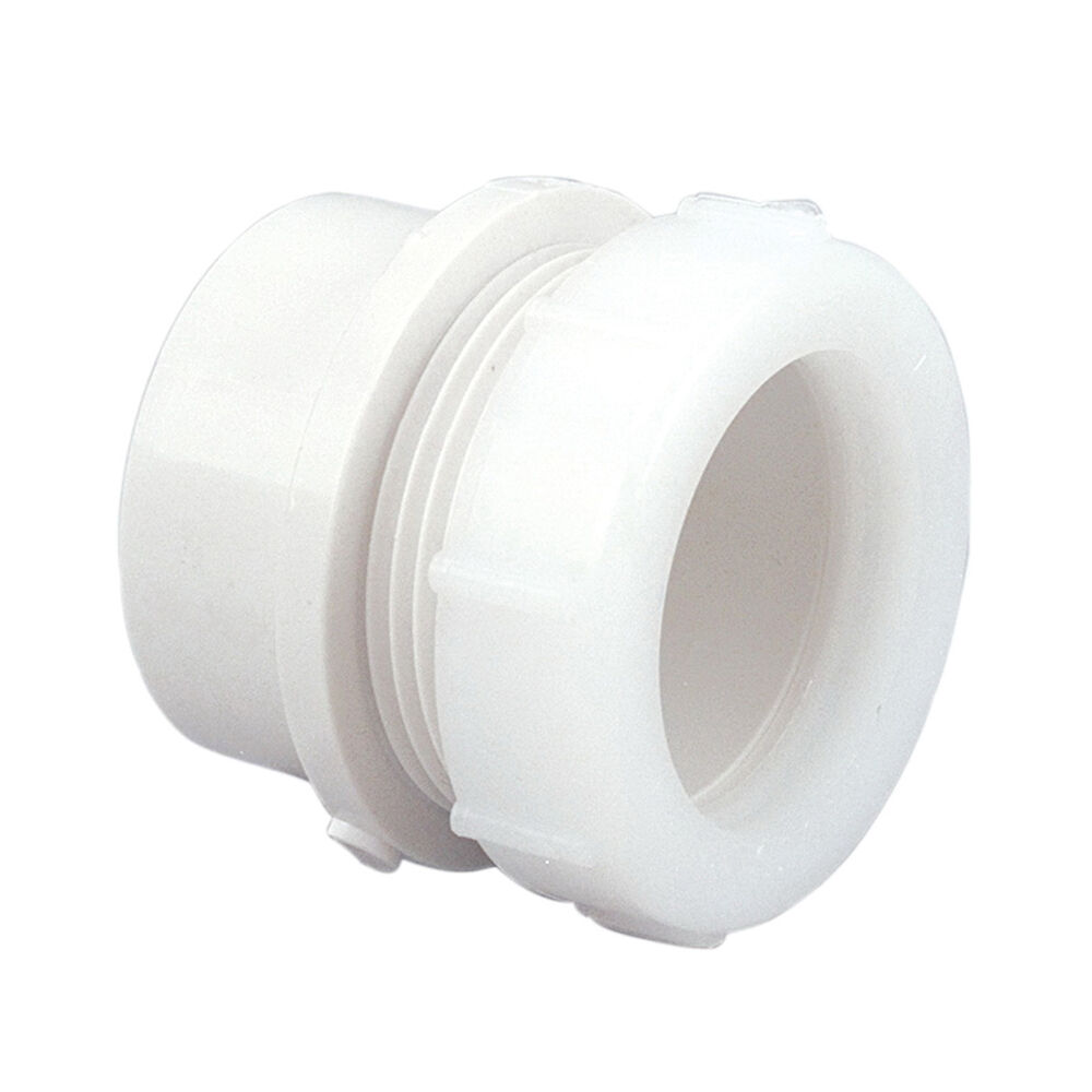 K014550 4801-2-7 DWV Trap Adapter, 1-1/2 in, SpigotxSlip, PVC, Domestic