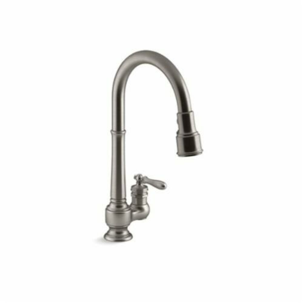 Kohler® 99260-VS Kitchen Sink Faucet, Artifacts®, 1.8 gpm, Vibrant® Stainless Steel, 1 Handle, 1 Faucet Hole