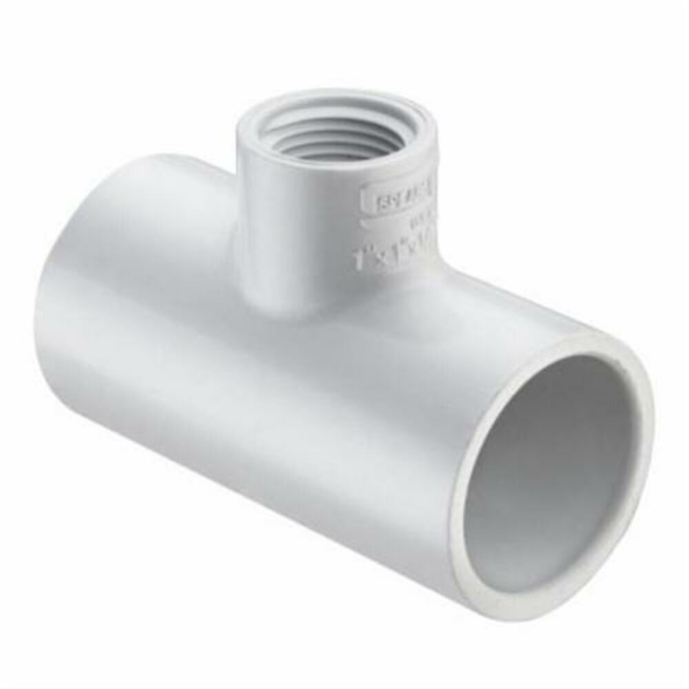 Spears® 402-334 Reducing Tee, 3x3x3/4 in, SocketxSocketxFNPT, SCH 40/STD, PVC, Domestic