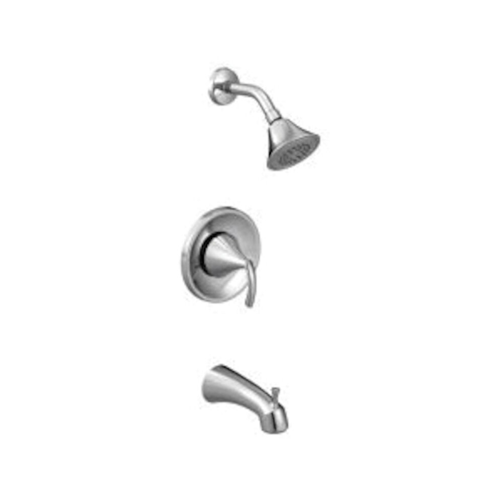 Moen® T62743 Glyde™ Posi-Temp® Tub and Shower Trim, 2.5 gpm Shower, Chrome Plated