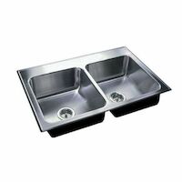 DL-1933-A-GR Standard Depth Ledge Drop-In Sink, Stylist, Top Mount