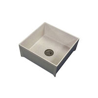 すぬ Z1996-24-SF Mop Service Basin With Service Faucet, Square