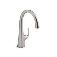Kohler® 22065-VS Graze® 1-Handle Bar Faucet, 1.5 gpm, Vibrant Stainless ...