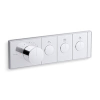 Kohler® 26347-9-CP Anthem™ Three-Outlet Thermostatic Valve Control