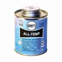 Harvey® 18330-12 All-Temp All Weather PVC Cement, 32 oz Dauber Can