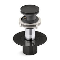 Kohler® 25863-7 SnapFlo™ Toe-Tap Bath Drain, Black | First Supply