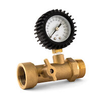 Cherne® 271148 Shut Off Valve and Gauge, For Use With 2 in/3 in/4 ...