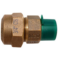McDonald® 5182-000, 74753Q Octagonal Straight Coupling, 1 in