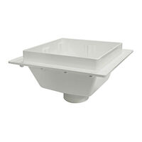 SquareMax™ 861-4PX Floor Sink w/o Strainer, 4