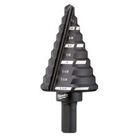 Milwaukee® Tool 48-89-9205 Step Drill Bit, 10 Steps, 10 Hole Sizes ...