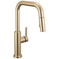 19868LF-CZ Nicoli® Single Handle Squared Pull-Down Kitchen Faucet