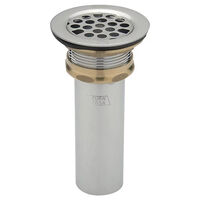 n0n0　0507 Zurn® Z8737-PC Duplex Flat Grid Sink Strainer With 1-1/2 x 4
